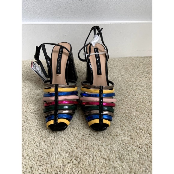 Strappy Multi-Color Sandals - Picture 3 of 8